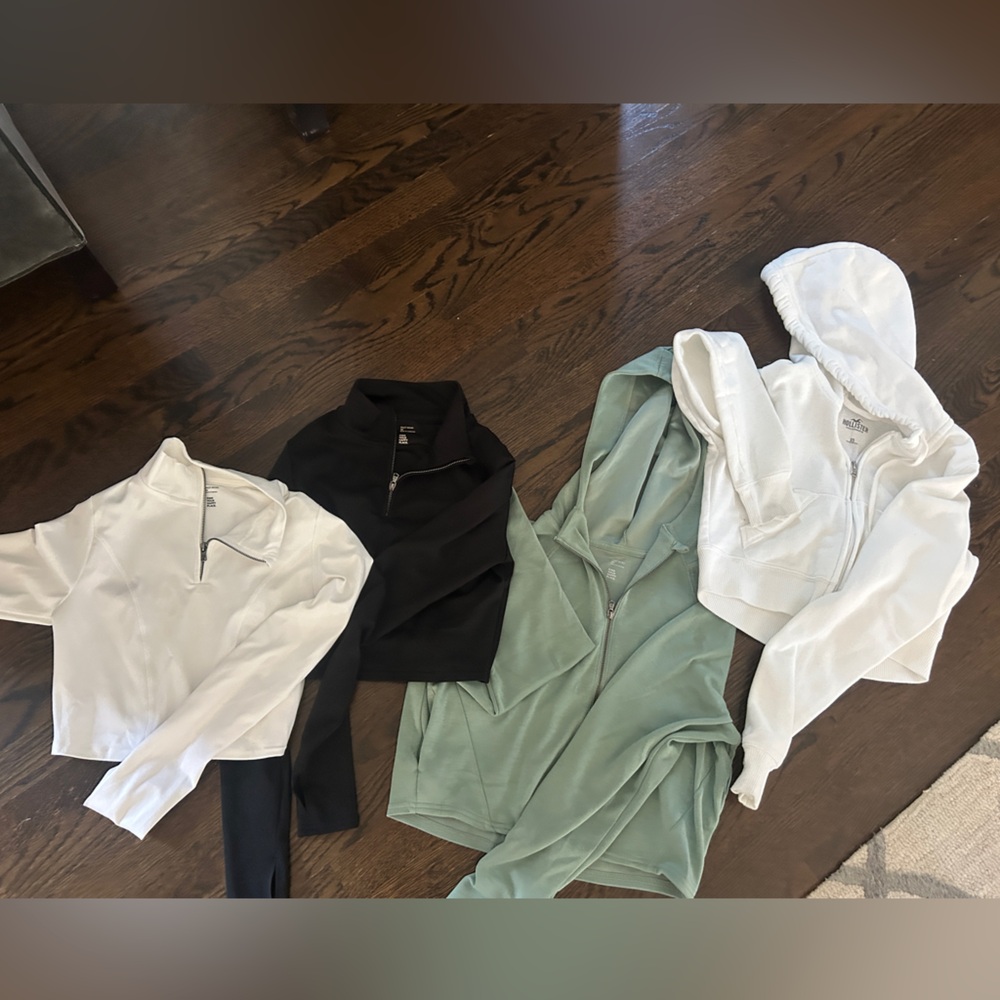 Gilly Hicks and Hollister Black, White, and Green Hoodies & Sweatshirts